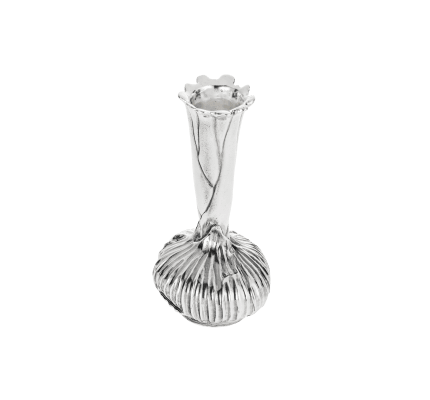 Silver plated Fish shape vase Les collections historiques